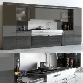 Scaini baccarat kitchen black